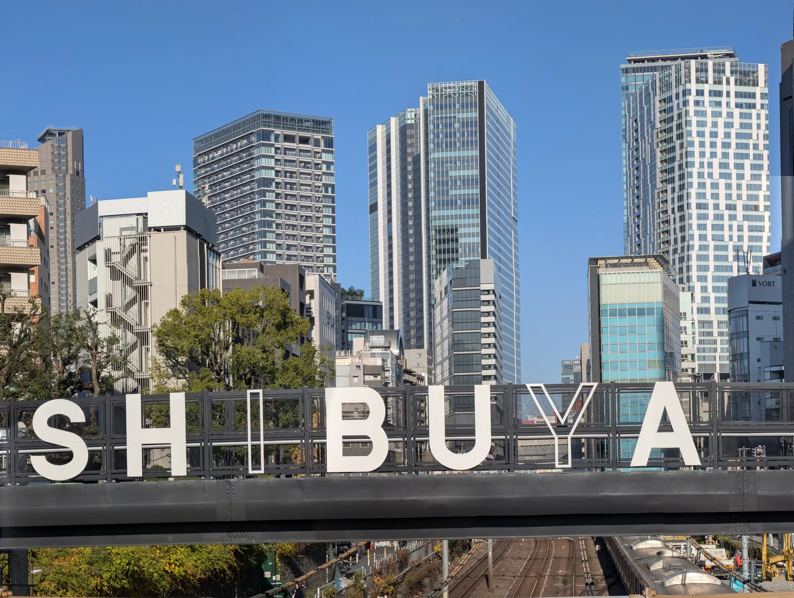 渋谷駅周辺の高層ビル群を望む眺望(Google Japan(グーグル))